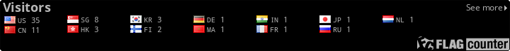 http://s04.flagcounter.com/count/aCQ/bg=000000/txt=B8B8B8/border=050505/columns=8/maxflags=200/viewers=0/labels=1/